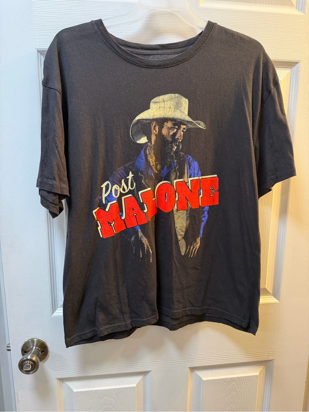 Graphic Short Sleeve Tee - Black with Red Print